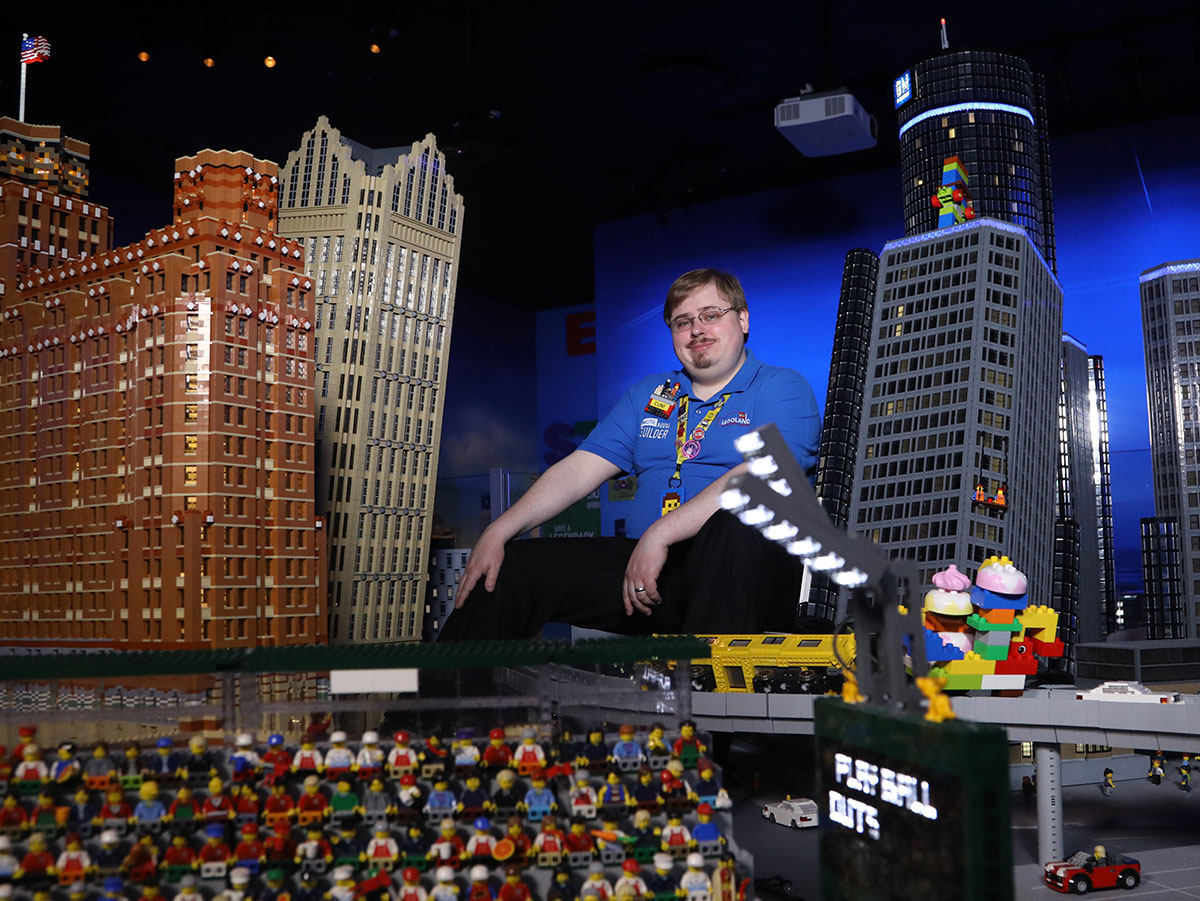 people building with legos